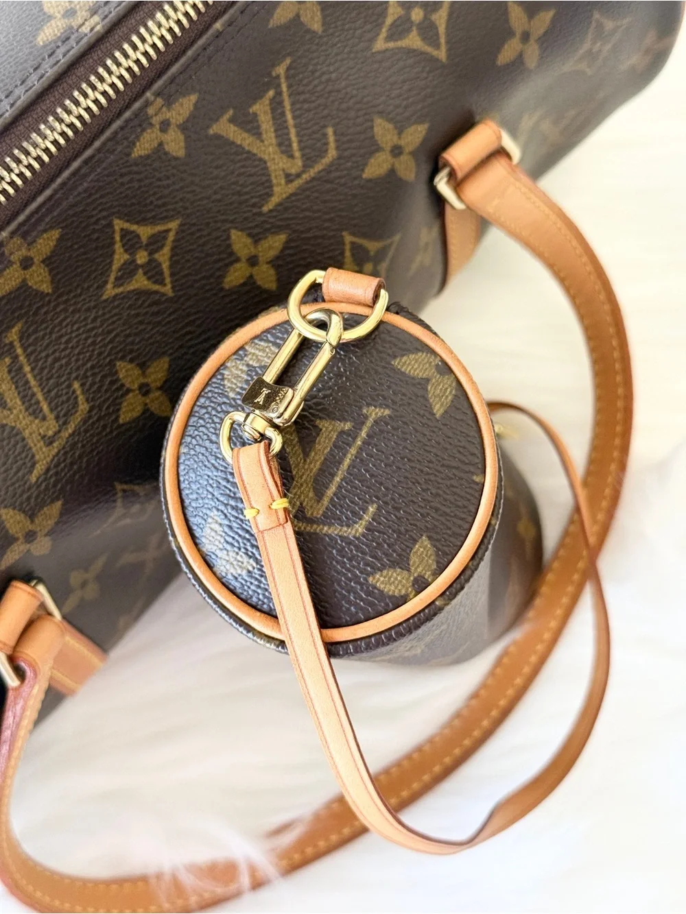 LOUIS VUITTON PAPILLON 30 w/ MINI PAPILLON POCHETTE MADE IN FRANCE 2 BAGS